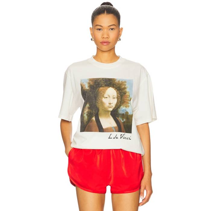 Philcos 【 Leonardo Da Vinci Ginevra De' Benci Boxy Tee Unisex Cream Pigment 】 Tシャツ ユニセックス クリーム|スニケス