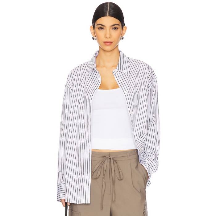 Sold Out Nyc 【 Everything Shirt Women Black Stripe 】 レディース 黒いこと 黒いこと Stripe 縞模様