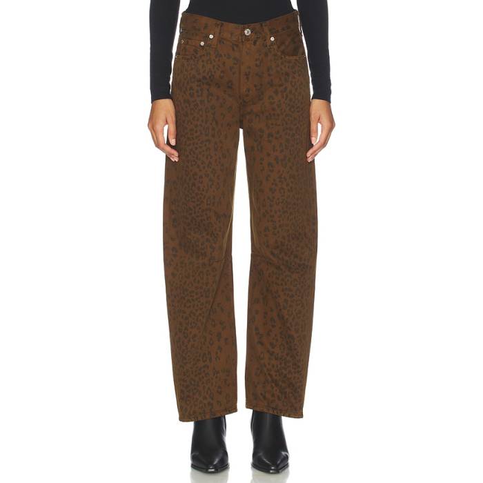 シチズンズオブヒューマニティ Citizens Of Humanity 【 Miro Long Relaxed Jeans Women Sepia Cheetah 】 デニム レディース