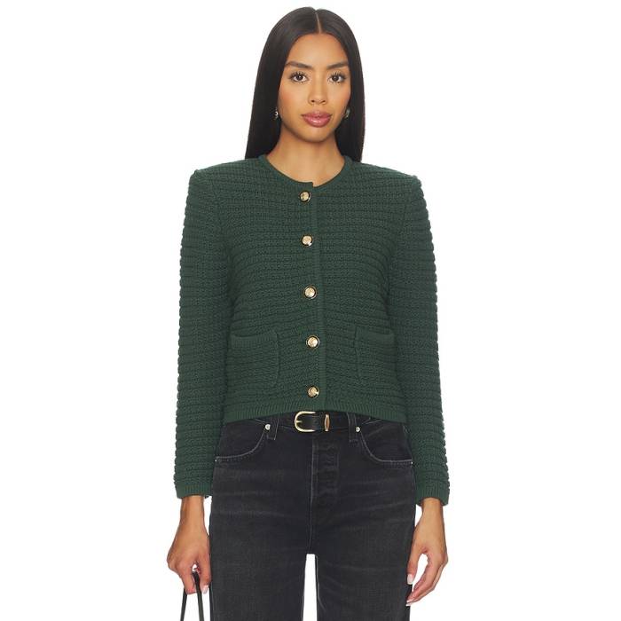 バッシュ バリウム\u0026Sh 【 Gaspard Cardigan Women Vertbouteille 】 ジレー レディース