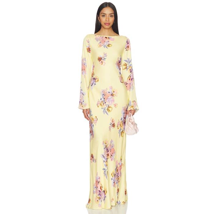 Hemant And Nandita 【 Maxi Dress Women Yellow 】 マキシお召しもの レディース yellow 黄味がかった・黄色