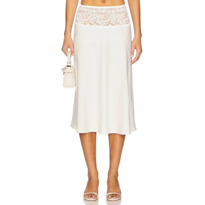 Frankies Bikinis 【 Harper Satin Midi Skirt Women Heaven 】 サテン レディース｜スニケス