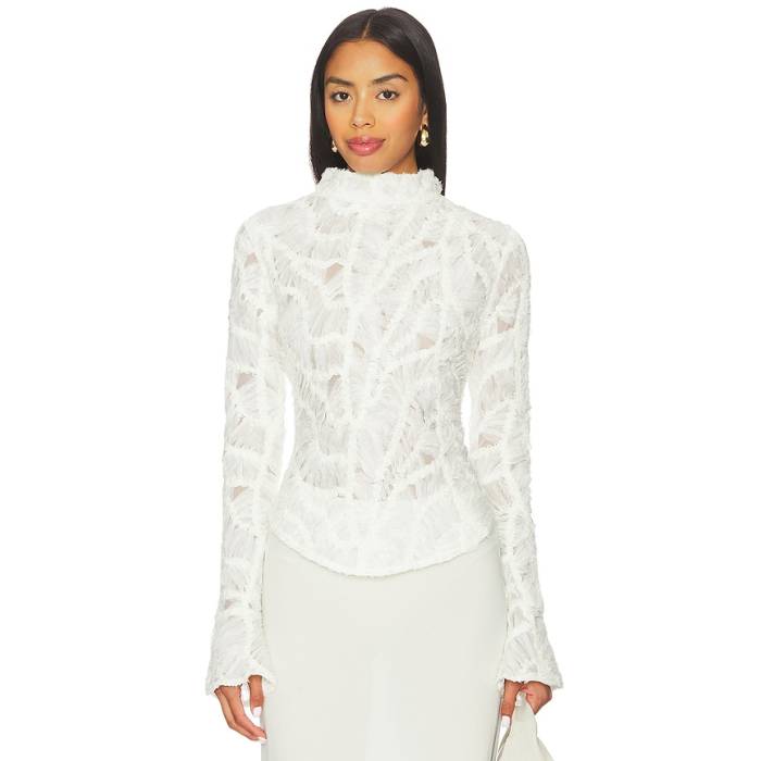 Ow Collection 【 Cassie Blouse Women Off White 】 レディース 白いこと 白いこと