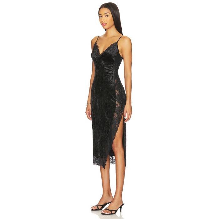 フリーピープル Free People 【 Raise A Toast Midi Slip Dress Women Black 】 ドレス レディース 黒色 ブラック