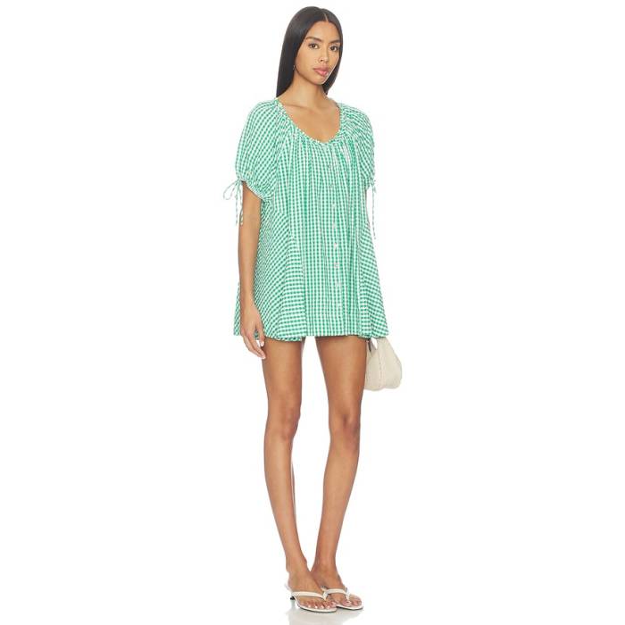 フリーピープル Free People 【 Farley Gingham Dress Women Green Combo 】 ドレス レディース green 緑・グリーン|スニケス