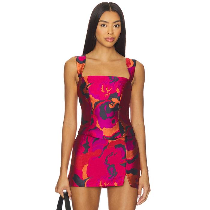 アマンダアプリチャード Amanda Uprichard 【 Ceronne Top Women Pink Multi 】 レディース pink さくら色