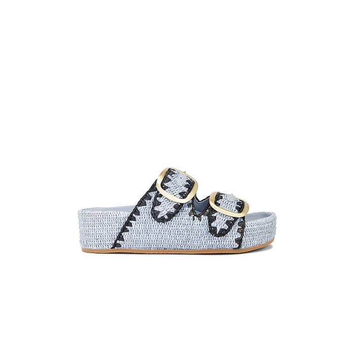 ロフラーランドール Loeffler Randall 【 Theo Sandal Women Light Blue \u0026Amp; Black 】 レディース 青碧 青碧 黒いこと 黒いこと