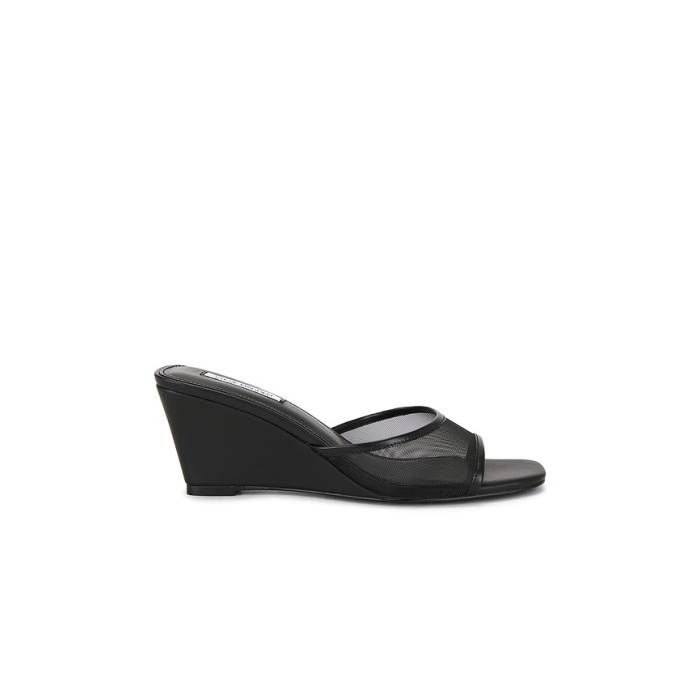 スティーブマデン Steve Madden 【 Seleste Sandal Women Black Mesh 】 レディース 黒いこと 黒いこと