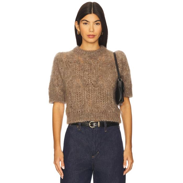 シチズンズオブヒューマニティ Citizens Of Humanity 【 Odette Puff Sleeve Sweater Women Mushroom 】 Sleeve 衣袂 調教師 レディース