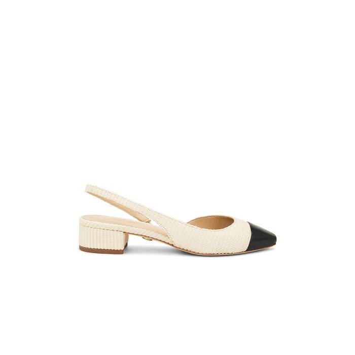 Veronica Beard 【 Cecile Sling Black Women Natural \u0026Amp; Black 】 黒いこと 黒いこと レディース 自然的 黒いこと 黒いこと
