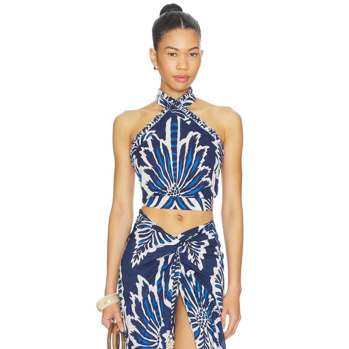 Poupette St Barth 【 Suma Top Women Navy Cartagena 】 レディース 紺色 米国海軍