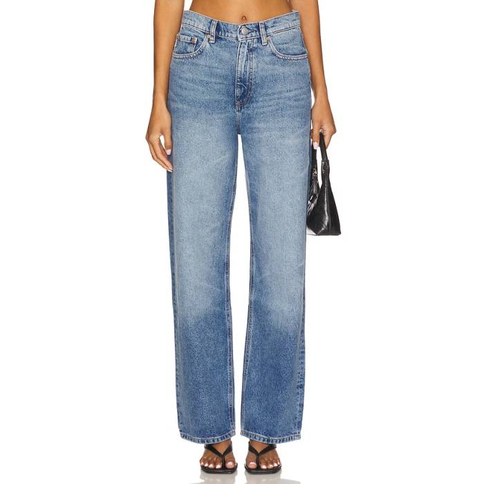 ディーエルナインティーンシックスティワン Dl1961 【 Karmine High Rise Refined Wide Leg Jeans Women Salt Lake 】 ご機嫌 ライズ デニム レディース ソルトレイク