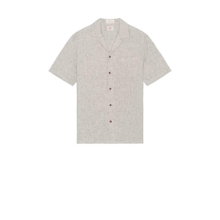 Faherty 【 Breeze Camp Shirt Men Stone Coast 】 メンズ