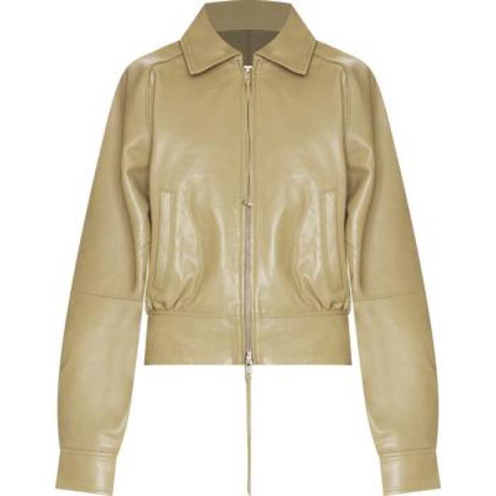 Retrofete 【 Mariel Leather Jacket Women Musgo 】 なめし革 Jacket 上衣 レディース