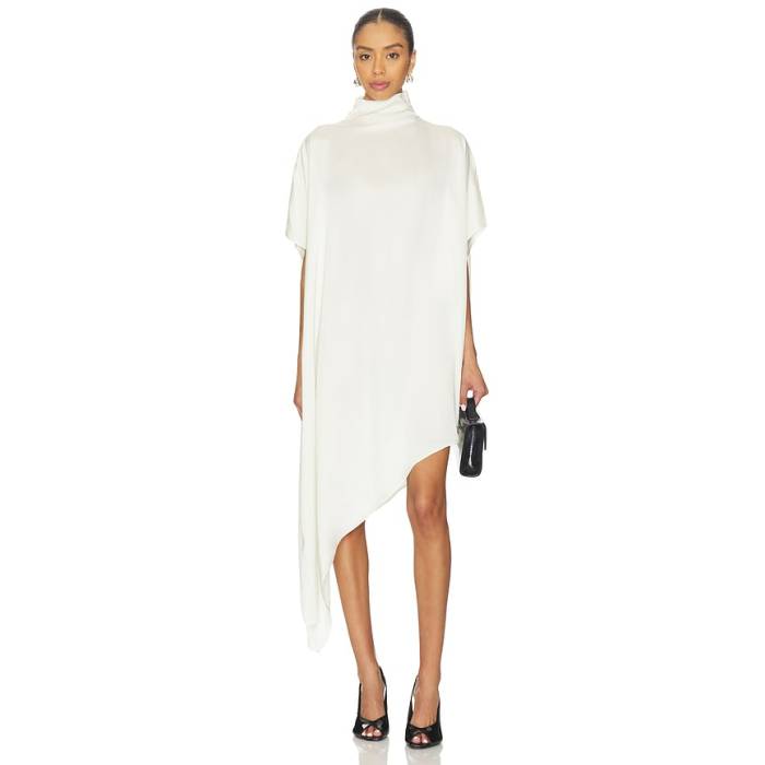 Eaves 【 Noss Asym Mini Dress Women Ivory 】 お召しもの レディース 象牙色