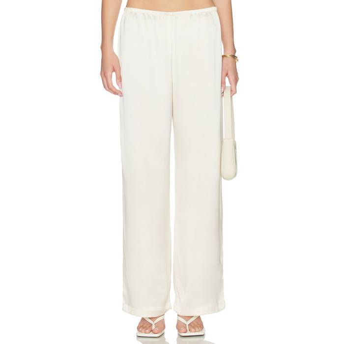 Leset 【 Barb Wide Leg Pant Women Creme 】 パンツ レディース