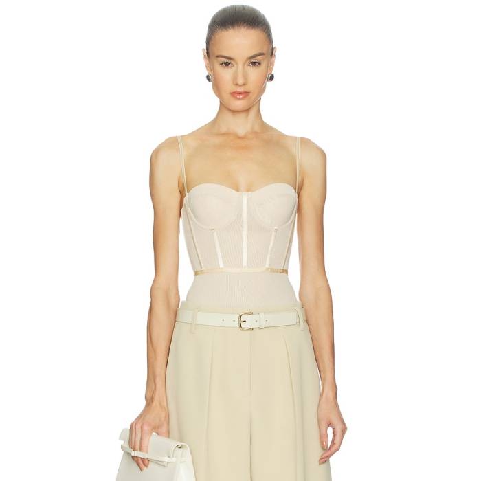 ジマーマン Zimmermann 【 Dot Bodysuit Women Cream 】 上半身背広 レディース 皮膚軟化剤