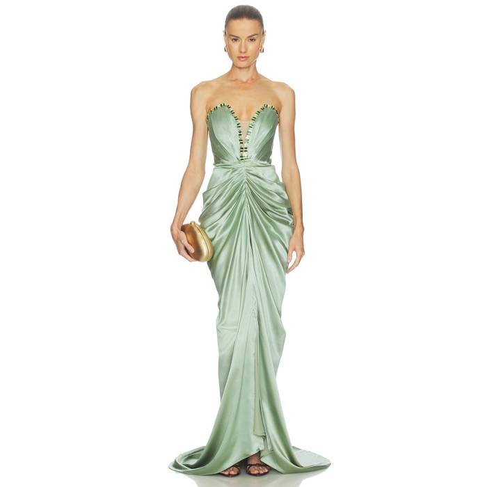 La Fuori 【 Silver Sage Crystal Gown Women Silver Sage Crystal 】 Silver しろがね色・しろがね色 レディース Silver しろがね色・しろがね色