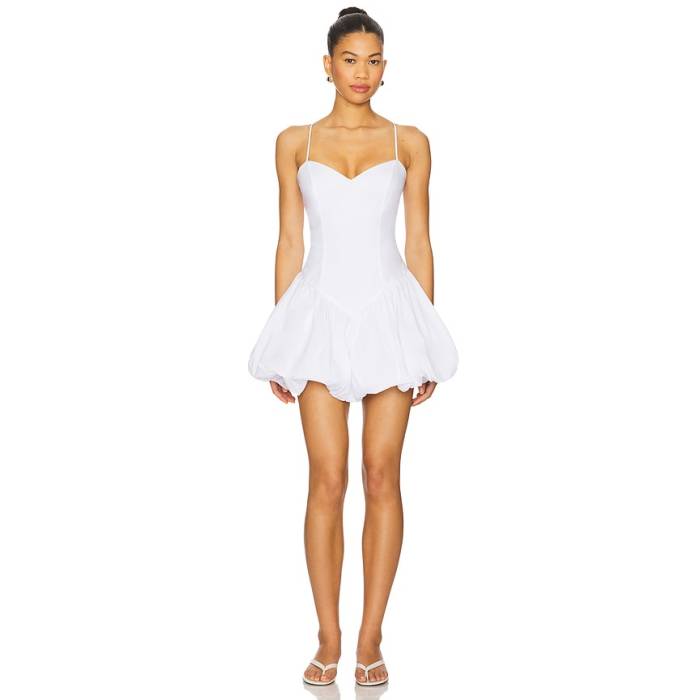 バル点点 Bardot 【 Lissett Poplin Mini Dress Women Orchid White 】 お召しもの レディース 白いこと 白いこと