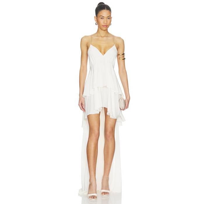 Lovers And Friends 【 Aiyanna Silk Maxi Dress Women Ecru 】 お召しもの レディース