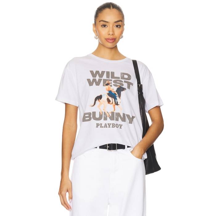 Playboy 【 Wild West Bunny Tee Men White 】 wild ワイルド Tシャツ メンズ 白色 ホワイト