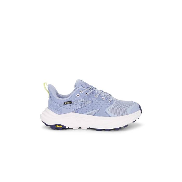 Hoka 【 Anacapa 2 Low Gtx Sneaker Women Tranquil Blue \u0026Amp; Lilac Cream 】 靴 スニーカー レディース 青碧 青碧 皮膚軟化剤