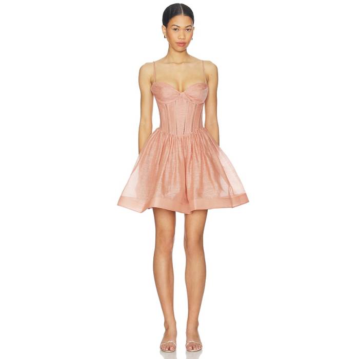 ジマーマン Zimmermann 【 Luna Corset Mini Dress Women Peony 】 御召しもの レディース