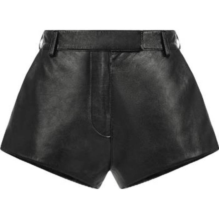 Revolve Los Angeles 【 Kova Leather Hot Short Women Black 】 なめし革 レディース 黒いこと 黒いこと