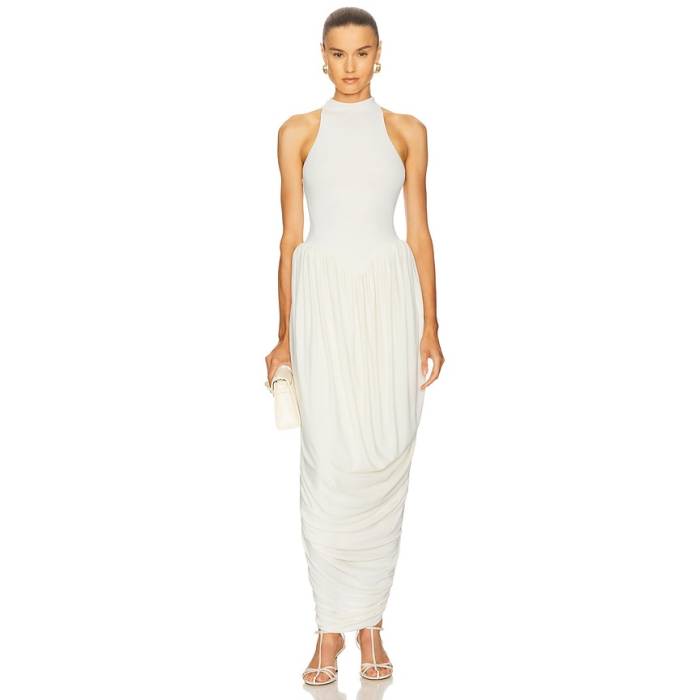 Helsa 【 The Duchess Jersey Dress Women Ivory 】 プルオーバー お召しもの レディース 象牙色