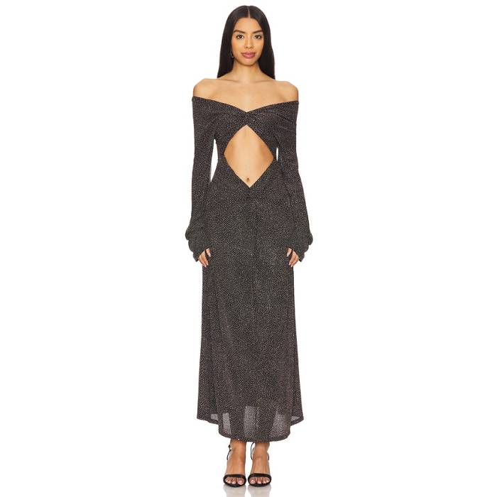 Beaufille 【 Crosby Dress Women Black \u0026Amp; Gold 】 お召しもの レディース 黒いこと 黒いこと ゴールド