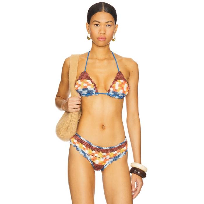 It\u0027s Now Cool 【 Crochet Triangle Top Women Azul 】 レディース