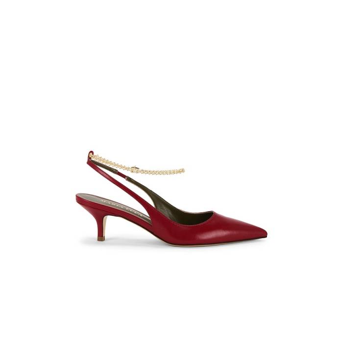 Maria Luca 【 Felicia Slingback Heel Women Wine 】 踵 レディース