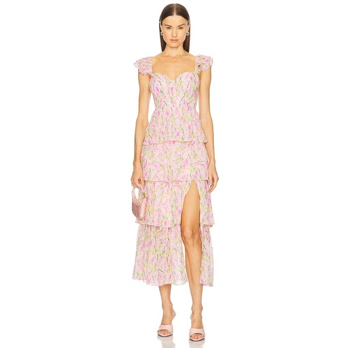 Astr The Label 【 Midsummer Dress Women Pink Multi Floral 】 ドレス レディース pink ピンク｜スニケス