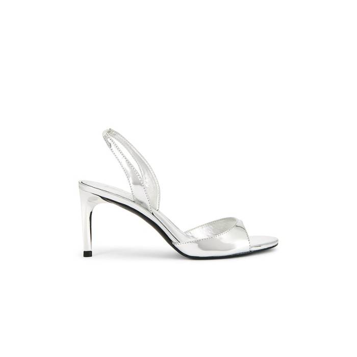 シュッツ Schutz 【 Scarlett Sling Mid Sandal Women Prata 】 ミッド レディース