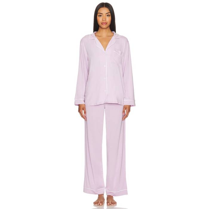エバージェイ Eberjey 【 Gisele Long Pj Set Women Thistle 】 レディース