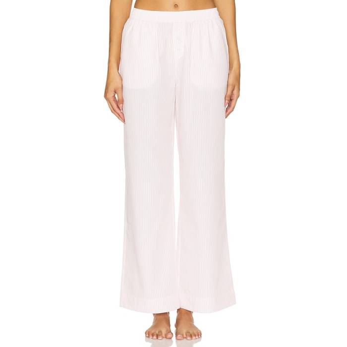 Frankies Bikinis 【 Easy Poplin Sleep Pants Women Pink Stripe 】 レディース pink サクラ色 Stripe 縞模様