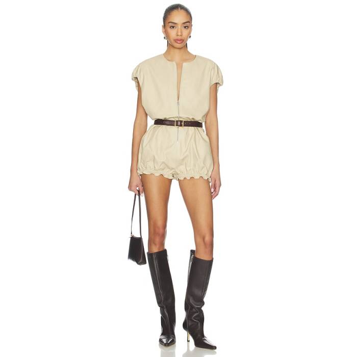 Aknvas 【 Rayne Canvas Cocoon Onesie Women Tan 】 レディース