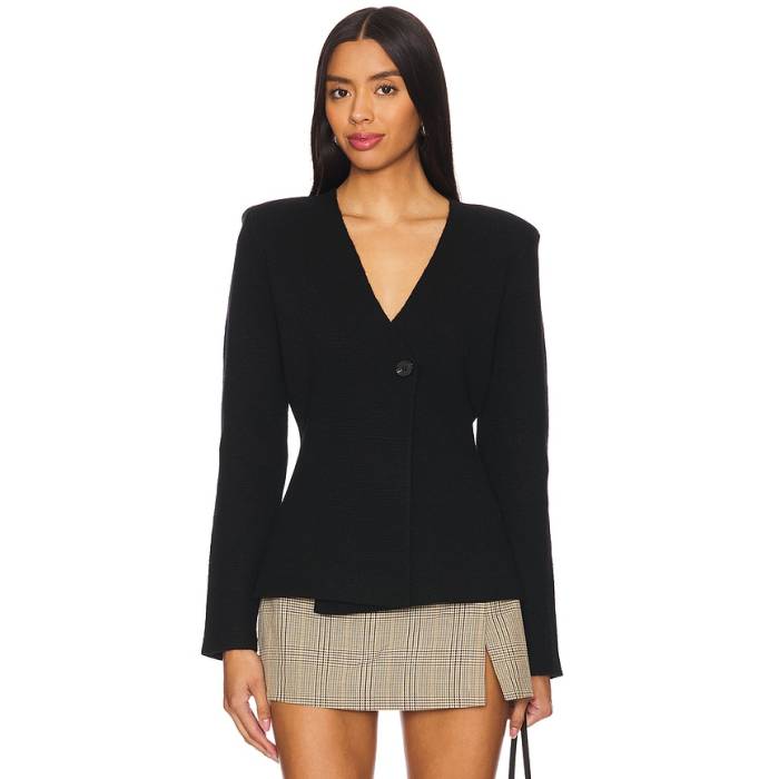 Line \u0026 Dot 【 Atleigh Sweater Women Black 】 調教師 レディース 黒いこと 黒いこと