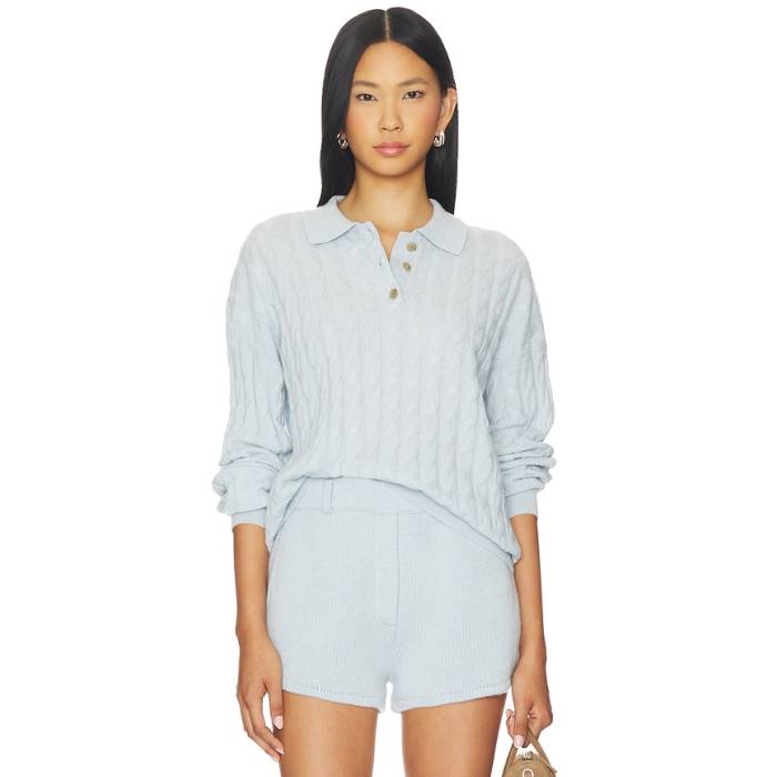 Lisa Yang 【 Magnolie Sweater Women Horizon Blue 】 調教師 レディース 青碧 青碧