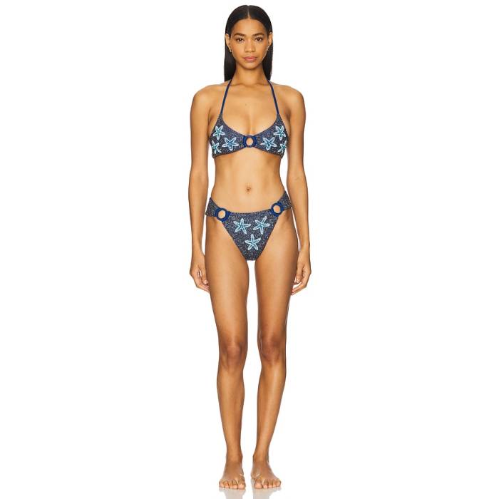 Oceanus 【 Mia Marina Bikini Set Women Navy Blue 】 レディース 紺色 米国海軍 青碧 青碧