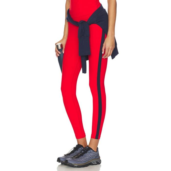 Splits59 【 Clare High Waist Rigor 7/8 Legging Women Lotus Red \u0026Amp; Indigo 】 ご機嫌 レディース Red 赤・赤いこと 藍色・インディゴ