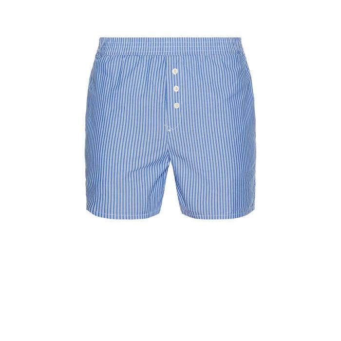 American Vintage 【 Zatybay Boxer Shorts Men Rayures Aqua 】 ショーツ メンズ アクア｜スニケス