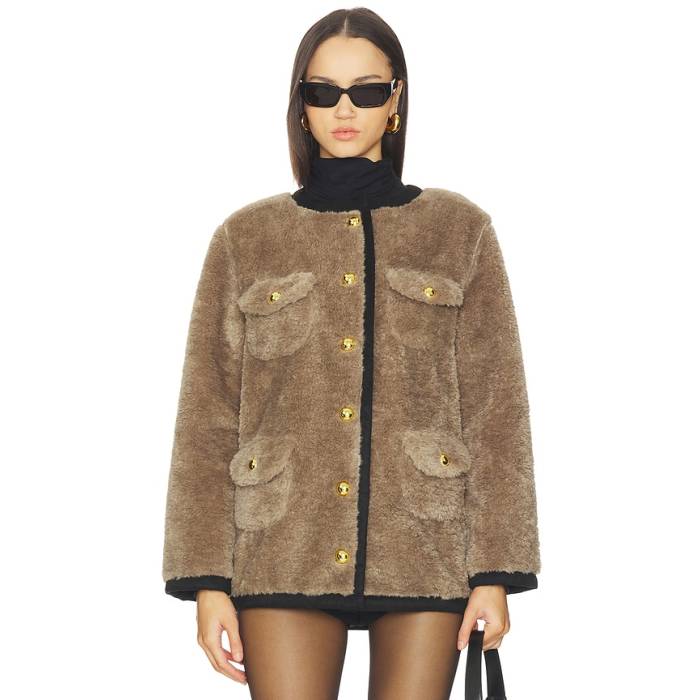 Maude Club 【 Elodie Jacket Women Taupe 】 Jacket ジャケット レディース｜スニケス