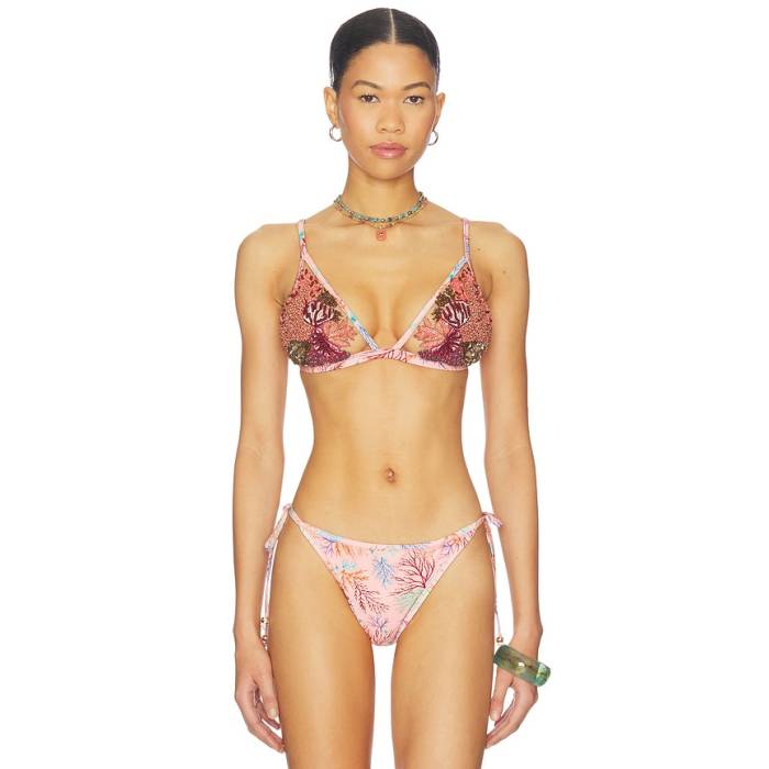 Patbo 【 Seaweed Lace Triangle Bikini Top Women Pink 】 レディース pink ピンク｜スニケス