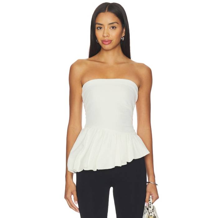 Bec + Bridge 【 Rowena Strapless Top Women White 】 レディース 白いこと 白いこと
