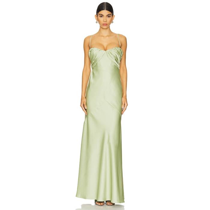 Lovers And Friends 【 Janae Gown Women Sage Green 】 レディース green 緑・緑であること レディースファッション-ドレス