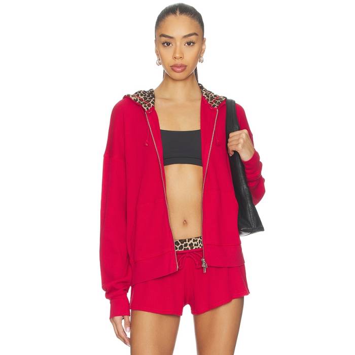 Frankies Bikinis 【 Weekend Thermal Hoodie Women Strawberry Red 】 フーディー パーカー レディース Red 赤・レッド｜スニケス
