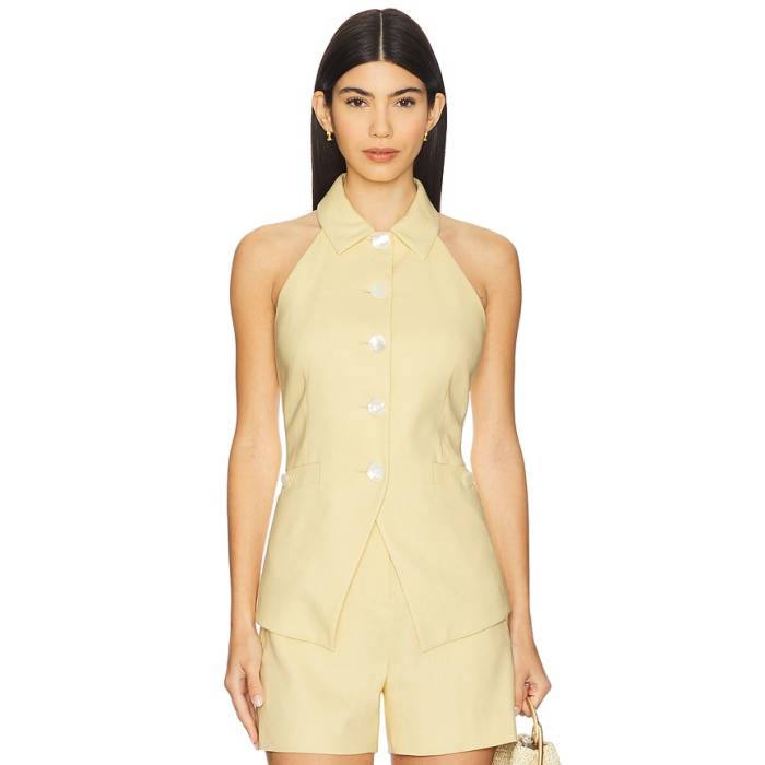 Veronica Beard 【 Orlinda Vest Women Chamomile 】 より良い レディース