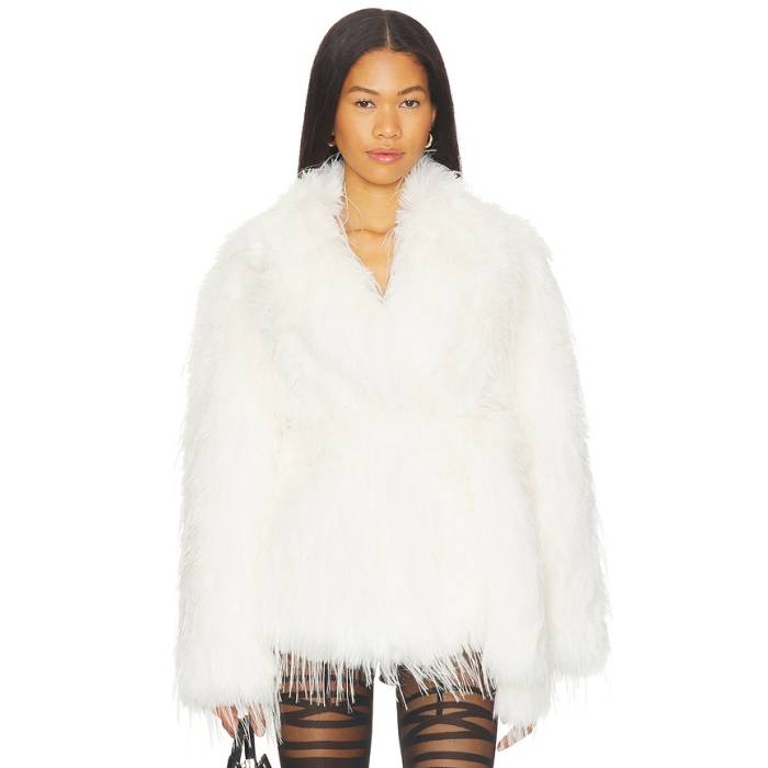 Lamarque 【 Isla Faux Fur Coat Women Ivory 】 レディース アイボリー|スニケス