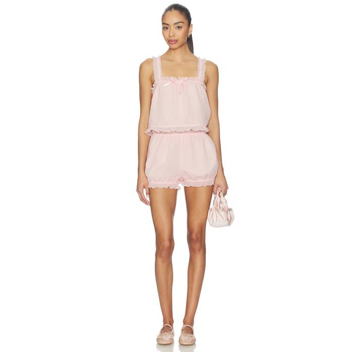 More To Come 【 Sammy Short Set Women Blush Pink 】 レディース pink サクラ色